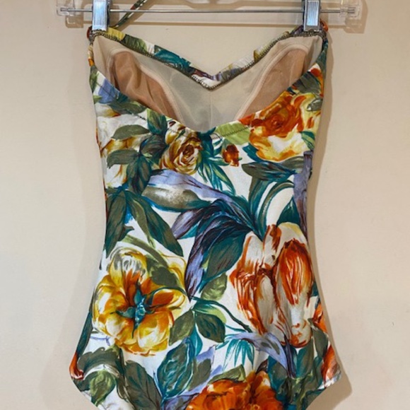 Gottex One Piece Maillot Bathing Suit Vintage 80"s - Picture 3 of 5